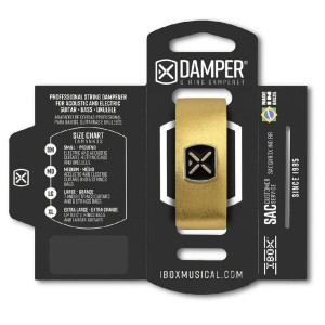 Amortiguador de Cuerdas Ibox Damper Medium Piel Metálica Oro DMMD02